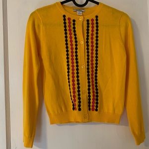 Yellow Hartstrings cardigan with ribbon detailing
